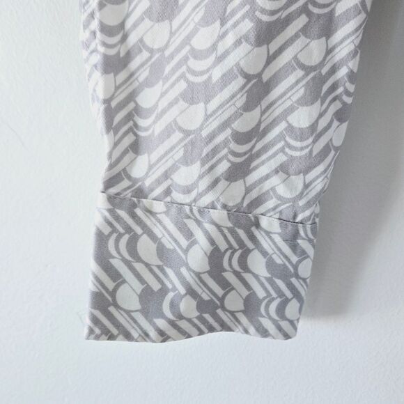 Ted Baker Retrow Long Sleeve Gray Pattern Shirt NWOT - Picture 6 of 7